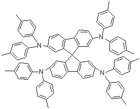 structure of CAS# 515834-67-0, 2,2',7,7'-Tetrakis(di-p-tolylamino)spiro-9,9'-bifluorene