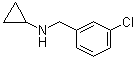 structure of CAS# 51586-21-1, 3-Chloro-N-cyclopropylbenzylamine