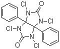 structure of CAS# 51592-06-4, 1,3,4,6-四氯-3a,6a-二苯基甘脲