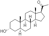 structure of CAS# 516-54-1, 5alpha-孕甾-3alpha-醇-20-酮