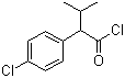 3-甲基-2-(4-氯苯基)丁酰氯分子结构 (CAS 51631-50-6)