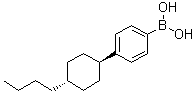 [4-(反式-4-丁基环己基)苯基]硼酸分子结构 (CAS 516510-90-0)