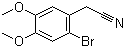 2-溴-4,5-二甲氧基苯乙腈分子结构 (CAS 51655-39-1)