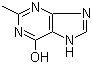 structure of CAS# 5167-18-0, 2-甲基-7H-嘌呤-6-醇