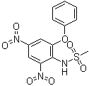 4',6'-二硝基-2'-苯氧基甲烷磺酰苯胺分子结构 (CAS 51765-56-1)