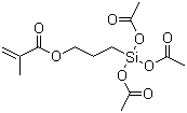 2-甲基-2-丙烯酸 3-[三(乙酰基氧基)硅]丙酯分子结构 (CAS 51772-85-1)
