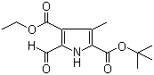 CAS # 517894-64-3, 2-tert-Butyl 4-ethyl 5-formyl-3-methyl-1H-pyrrole-2,4-dicarboxylate, 5-Formyl-3-methyl-1H-pyrrole-2,4-dicarboxylic acid 2-(1,1-dimethylethyl) 4-ethyl ester