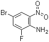 4-溴-2-氟-6-硝基苯胺分子结构 (CAS 517920-70-6)