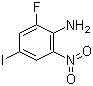 structure of CAS# 517920-73-9, 2-氟-4-碘-6-硝基苯胺