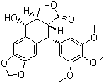 structure of CAS# 518-28-5, 鬼臼毒素