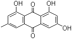大黄素分子结构 (CAS 518-82-1)