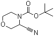 3-氰基-4-吗啉羧酸叔丁酯分子结构 (CAS 518047-40-0)