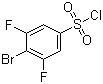 4-溴-3,5-二氟苯磺酰氯分子结构 (CAS 518057-63-1)