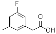3-氟-5-甲基苯乙酸分子结构 (CAS 518070-22-9)