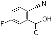 2-氰基-5-氟苯甲酸分子结构 (CAS 518070-24-1)