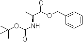 叔丁氧羰基-L-丙氨酸苄酯分子结构 (CAS 51814-54-1)