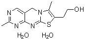 CAS 登录号：51827-51-1, 2,7-二甲基-5H-嘧啶并[4,5-d]噻唑并[3,2-a]嘧啶-8-乙醇二水合物