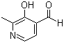 3-羟基-2-甲基吡啶-4-甲醛分子结构 (CAS 518306-10-0)
