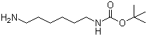 N-(6-氨基己基)氨基甲酸叔丁酯分子结构 (CAS 51857-17-1)