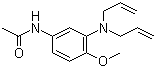 structure of CAS# 51868-45-2, 3-(N,N-二烯丙基)氨基-4-甲氧基乙酰苯胺