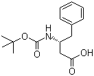 (S)-3-(Boc-氨基)-4-苯基丁酸分子结构 (CAS 51871-62-6)