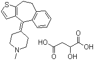 structure of CAS# 5189-11-7, Pizotifen malate