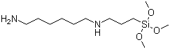N-[3-三甲氧基甲硅基]丙基]-1,6-己二胺分子结构 (CAS 51895-58-0)