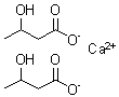 3-羟基丁酸钙盐 (2:1)分子结构 (CAS 51899-07-1)