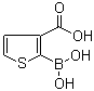 2-硼酸基-3-噻吩羧酸分子结构 (CAS 519054-53-6)