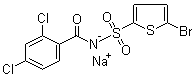 他斯索兰钠盐分子结构 (CAS 519055-63-1)