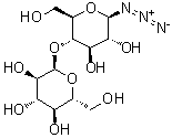 4-O-alpha-D-吡喃葡萄糖基-beta-D-吡喃葡萄糖基叠氮化物分子结构 (CAS 51970-30-0)