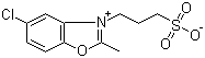 CAS 登录号：51981-33-0, 5-氯-2-甲基-3-(3-磺酸丙基)苯并恶唑鎓