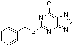 6-氯-2-[(苯基甲基)硫基]-1H-嘌呤分子结构 (CAS 51998-91-5)