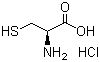 structure of CAS# 52-89-1, L-半胱氨酸盐酸盐(无水物)