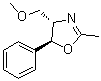structure of CAS# 52075-14-6, (4S,5S)-4-Methoxymethyl-2-methyl-5-phenyl-2-oxazoline