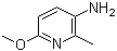 2-甲氧基-5-氨基-6-甲基吡啶分子结构 (CAS 52090-56-9)