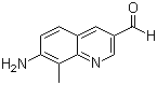 structure of CAS# 521074-55-5, 7-Amino-8-methyl-3-quinolinecarboxaldehyde