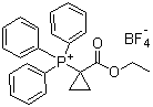 structure of CAS# 52186-89-7, (1-乙氧基羰基环丙基)三苯基磷四氟硼酸盐
