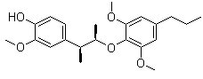 structure of CAS# 52190-21-3, 肉豆蔻木脂素