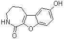 structure of CAS# 521937-07-5, 2,3,4,5-Tetrahydro-7-hydroxy-1H-benzofuro[2,3-c]azepin-1-one