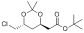 叔-丁基2-((4R,6R)-6-(氯甲基)-2,2-二甲基-1,3-二恶烷-4-基)乙酸酯分子结构 (CAS 521974-01-6)
