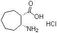 (1S,2R)-2-Aminocycloheptanecarboxylic acid hydrochloride molecular structure (CAS 522644-09-3)