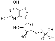 CAS # 523-98-8, 5'-Xanthylic acid, Xanthosine 5'-phosphate, Xanthosine monophosphate, Xanthosine, mono(dihydrogen phosphate) (ester)