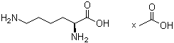 L-赖氨酸乙酸盐分子结构 (CAS 52315-76-1)