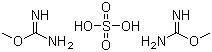 O-甲基异脲硫酸盐分子结构 (CAS 52328-05-9)