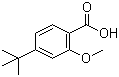 4-叔丁基-2-甲氧基苯甲酸分子结构 (CAS 52328-48-0)