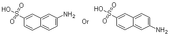 6(or 7)-氨基-2-萘磺酸分子结构 (CAS 52365-47-6)