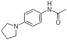 structure of CAS# 52373-51-0, N-[4-(Pyrrolidin-1-yl)phenyl]acetamide