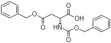 structure of CAS# 5241-62-3, Cbz-D-aspartic acid 4-benzyl ester