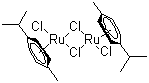 structure of CAS# 52462-29-0, 二氯双(4-甲基异丙基苯基)钌(II)